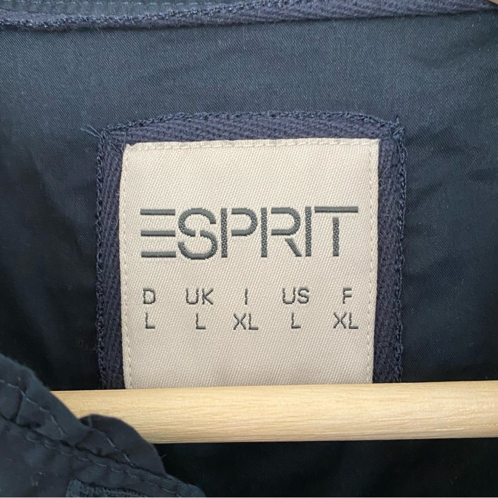 Esprit Women’s Black Button-Up Short Sleeve Dress Shirt, Size Large, Cotton, - Picture 3 of 9